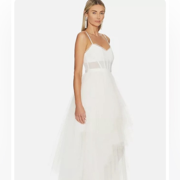 NWT BCBGMaxazria Katherine Tulle Evening Dress Gown - Picture 1 of 6